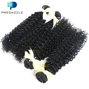 Chinese Virgin Hair Weft Human Hair Extensions Curly Wavy - 5