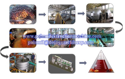 Palm oil production machine