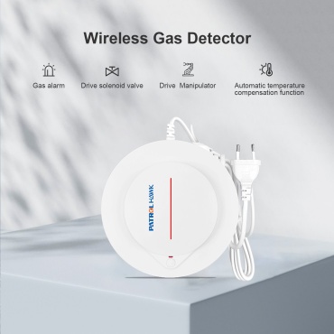 Gas Leakage Detector for Home Fire Alarm Lpg Gas Leak Sensor with Solenoid Valve and Manipulator