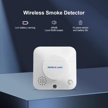Wireless Fire Alarm Smoke Detector Sound And Light Alarm High Sensitivity Detection For home Security