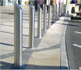 Fixed stainless steel bollard - RFB-SS-114