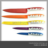 5pcs colorful knife