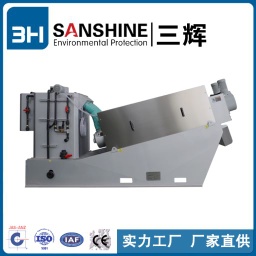 Solid liquid separation equipment dewatering screw press sludge dehydrator machine for waste sludge treatment