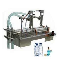 double head liquid filling machine horizontal position
