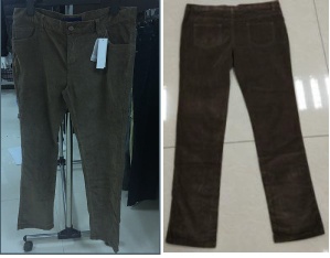 Readymade Ladies corduroy pants manufacture&supplier