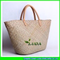 new design handbag girls seagrass beach straw tote bag