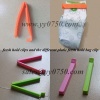 Different style plastic fresh hold bag clip