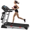 3HP DC Motor Semi Commercial Folding Electric Treadmill Machine Home with Multi-functional Massager - 7002 Treadmill