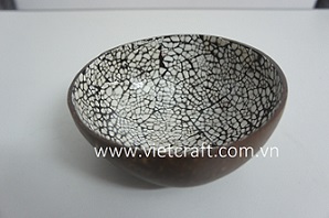 lacquer coconut bowl handmade of Vietnam