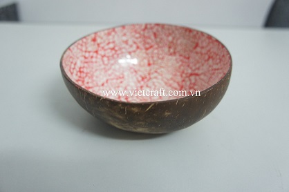 lacquer coconut bowl handmade of Vietnam