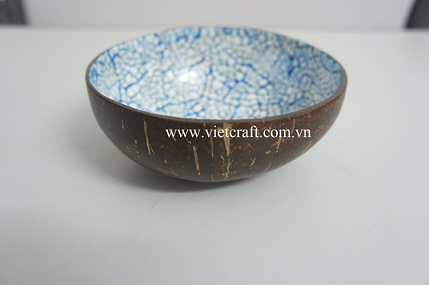 lacquer coconut bowl handmade of Vietnam