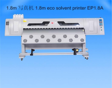 1.8 m eco solvent printer with 2 Epson DX5 heads XL-EP1.8A