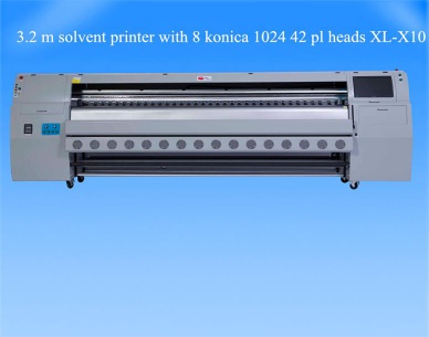 3.2 m large format printer with 8 konica 1024 42pl heads XL-X10
