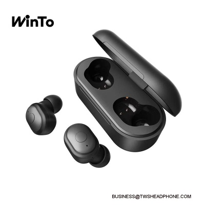 T11 Bluetooth 5.0 wireless earbuds, 6h continuous play for one charge, deep bass crystal clear sound, with portable charging