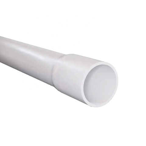 1-1/2 inch Non-Metallic PVC Pipe with Bell End Rigid Sch40 Electrical PVC Conduit Gray Tube ETL Listed