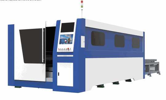 Enclosed exchange platform laser cutting machine