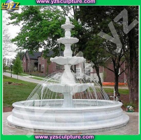New design white marble outdoor water fountain - 005