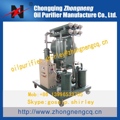 ZY High Effective Vacuum Oil Recycling Machine for Recovering Transformer Oil,Oil Cleaning Plant