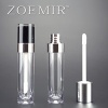 custom 5-6ml lipgloss tube gold cosmetic no labels clear lip gloss container/packaging