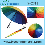 rainbow golf umbrella