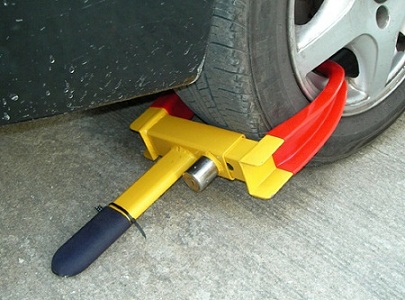 The cheapest but popular wheel lock