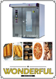 Bakery Shop Equipment Electric/Gas/Diesel Rotary Rack Oven