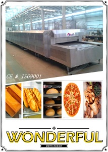 Single Deck/Double Decks Large Capacity Professional Tunnel Oven