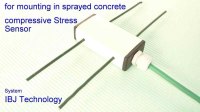 Compressive stress sensor for concrete
