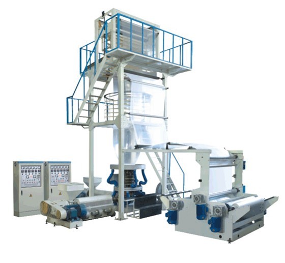 Double-layer Coextrusion Rotary Die-head Film Blowing Machine Set
