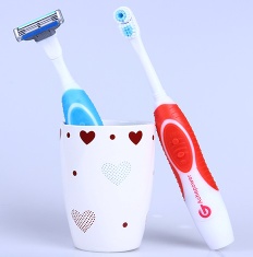Rechargeable Rotating Tooth brush with Razor Head