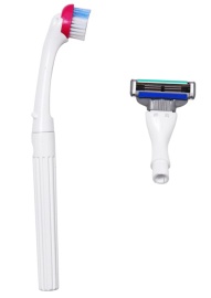 Manual Tooth Brush and Shaver Head 2 in 1