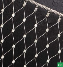 hot sell stainless steel wire rope mesh fence