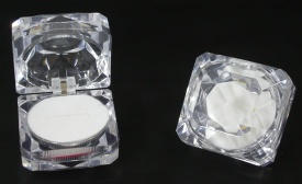 Clear crystal ring box