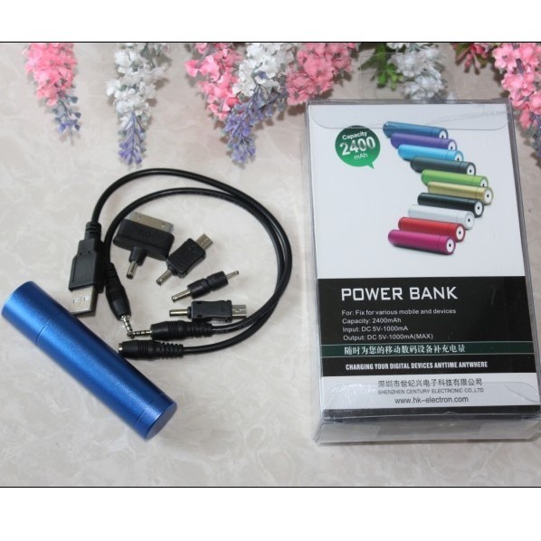 2400mAh Cylinder Universal Portable Power charger