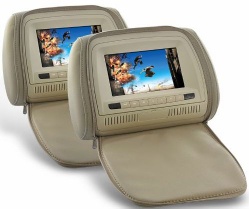 Dropship Headrest Monitor DVD Player with Remote and Gaming System