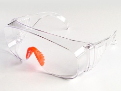 Safety glasses with nosepad