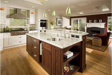 Beautiful granite kitchen island top