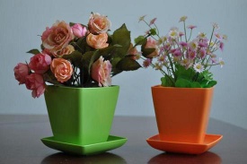 Highlight Square Decorative Flower Pots