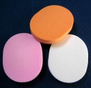 colorful face cleaning sponge
