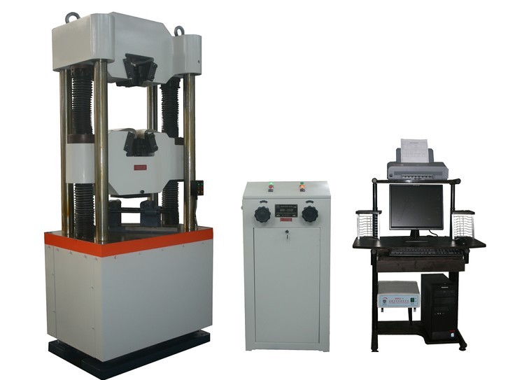 The machine can be used for tensile, compression, bend, shear, peeling, tearing, circulation, and creep test of metal