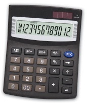 12 digits desk-top dual power calculator - Calculator
