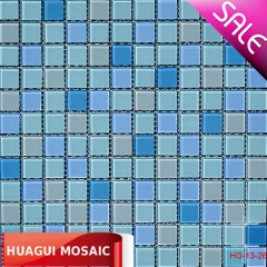 multicolor crystal glass mosaic border HG-13-26