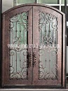 Wrought iron door, entry door,