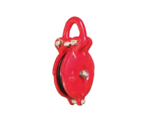 RED SNATCH BLOCK WITH SHACKLE