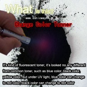 Uv Fluorescent Change Color Toner Powder