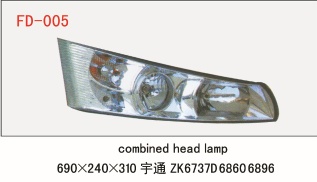 Yutong 6737 headlights, head lamp