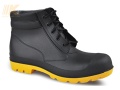 Black Lace Up PVC Upper Steel S5 Safety PVC Boots