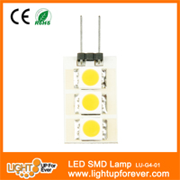 LED SMD Lamp, G4, 0.6W, 3pcs 5050 SMD, Epistar chips, 2 years warrty