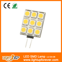 LED SMD Lamp, G4, 1.8W, 9pcs 5050 SMD, Epistar chips, 2 years warrty
