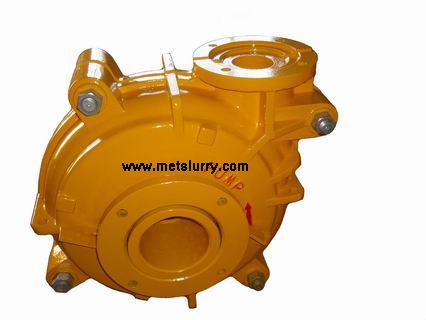 slurry pump: Horizontal, cantilevered, centrifugal, single stage slurry pump